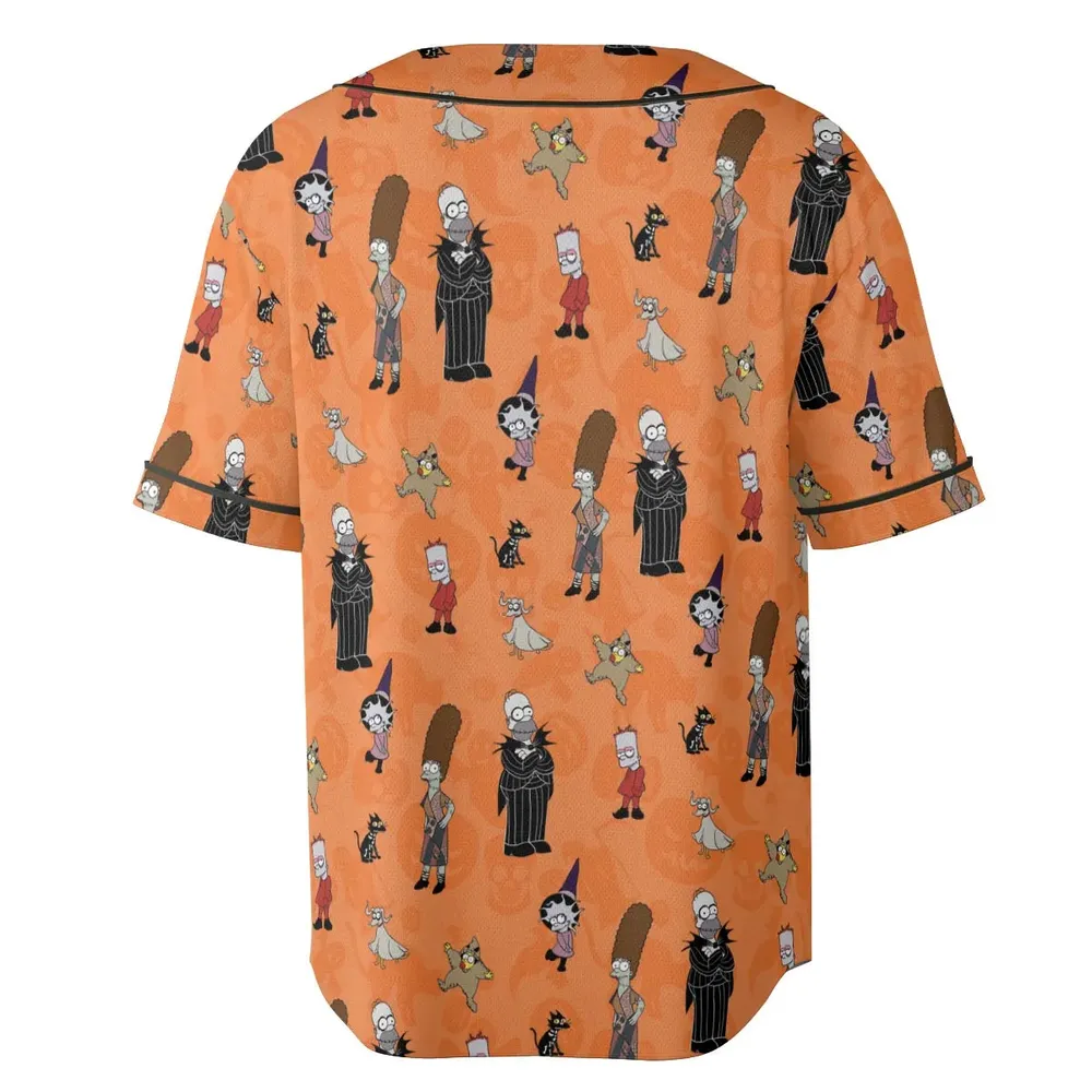 The Simpsons Halloween Unisex Baseball Jersey - 4