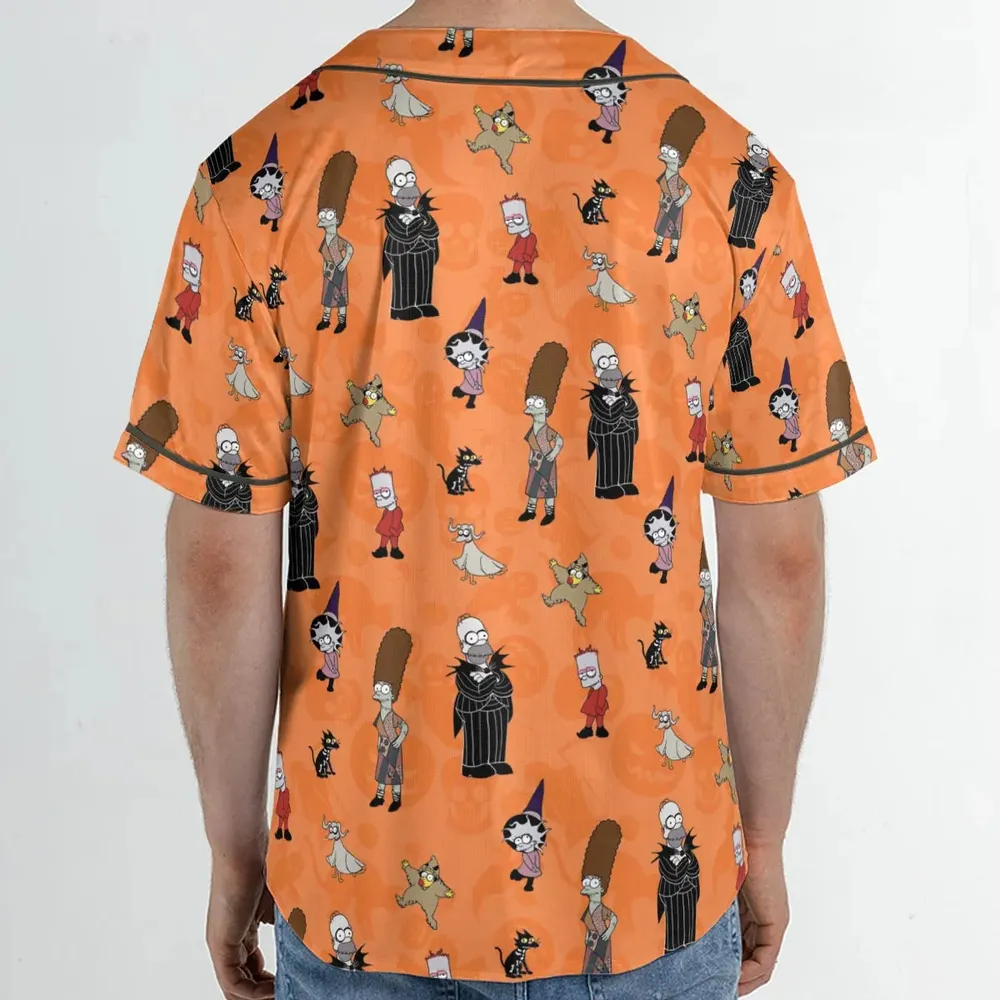 The Simpsons Halloween Unisex Baseball Jersey - 2