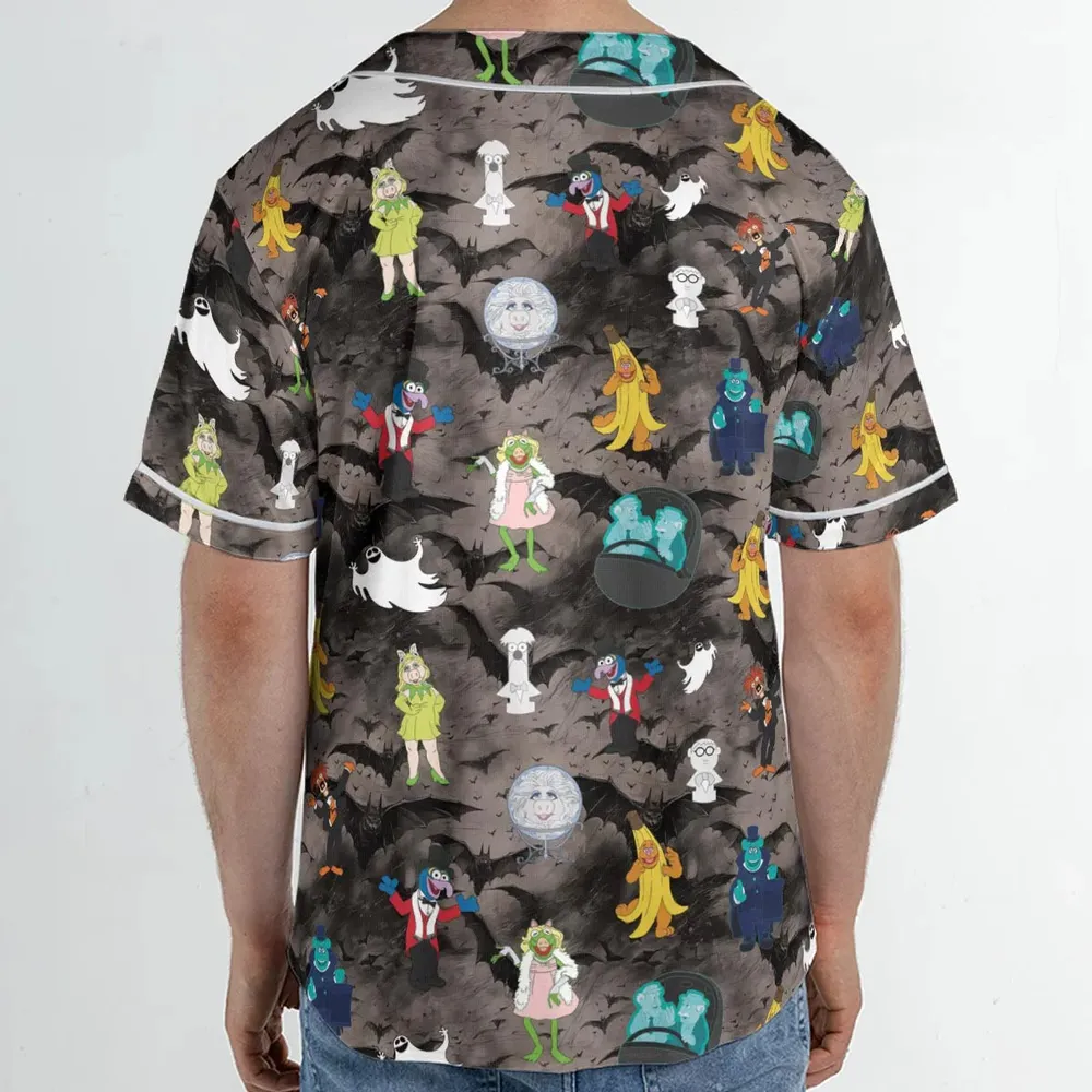 Muppet Haunted Unisex Baseball Jersey - 2
