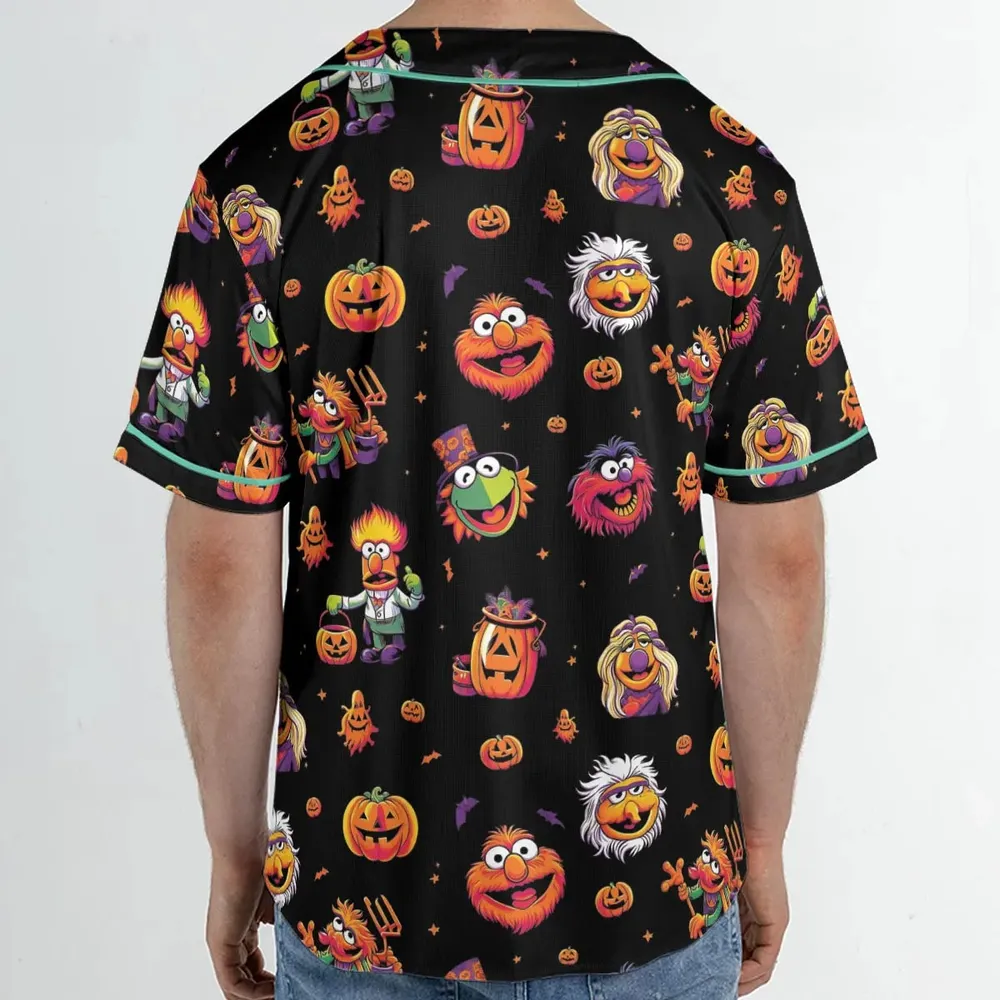 Halloween Muppets Unisex Baseball Jersey - 2