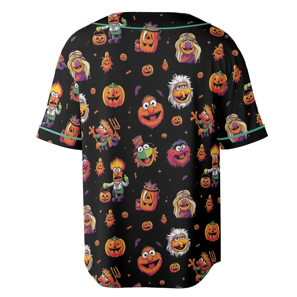 Halloween Muppets Unisex Baseball Jersey - 4