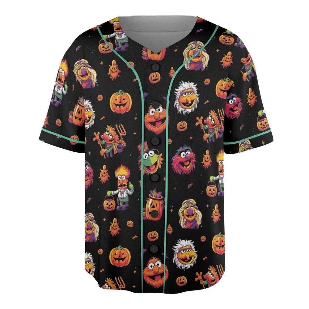 Halloween Muppets Unisex Baseball Jersey - 3