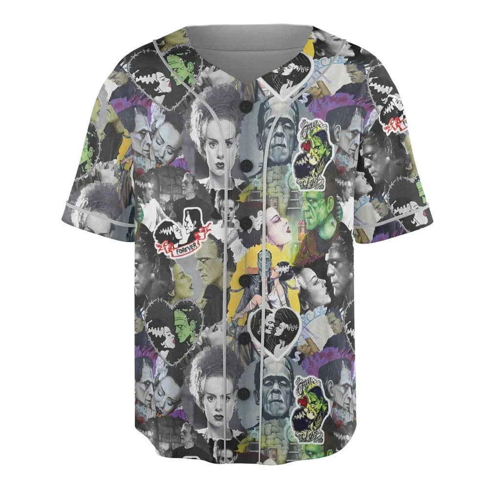 Forever Frankenstein Unisex Baseball Jersey - 3