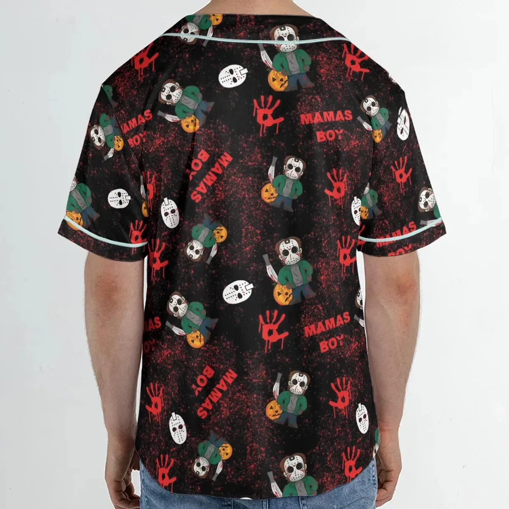 Mamas Boy Friday the 13th Unisex Baseball Jersey - 2