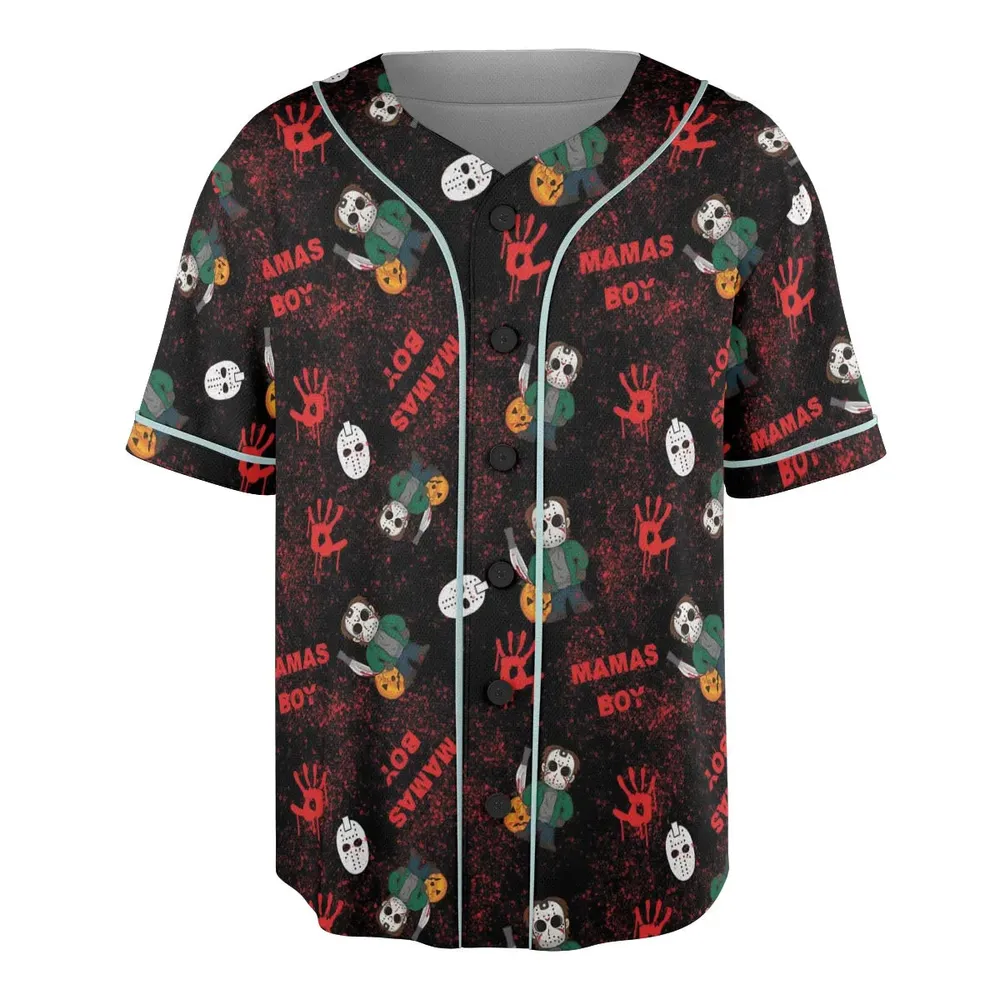 Mamas Boy Friday the 13th Unisex Baseball Jersey - 3
