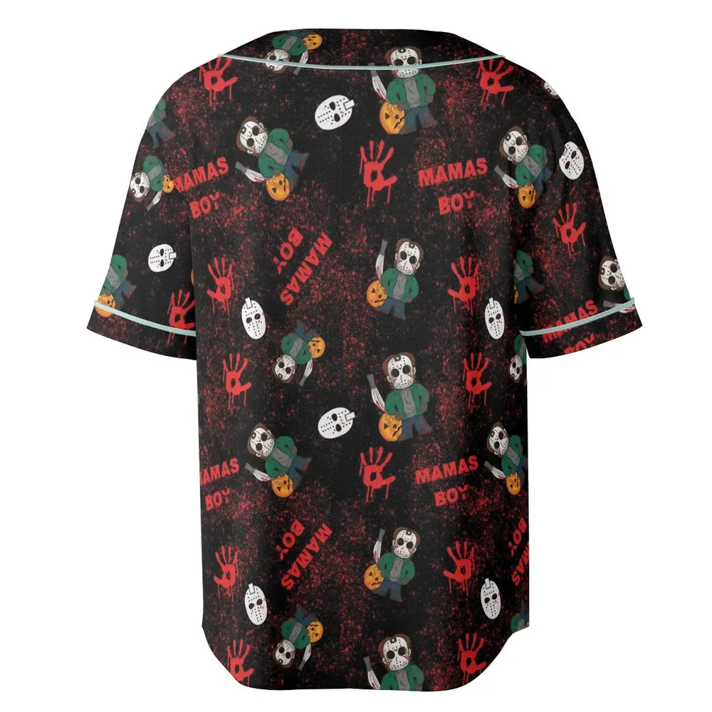 Mamas Boy Friday the 13th Unisex Baseball Jersey - 4