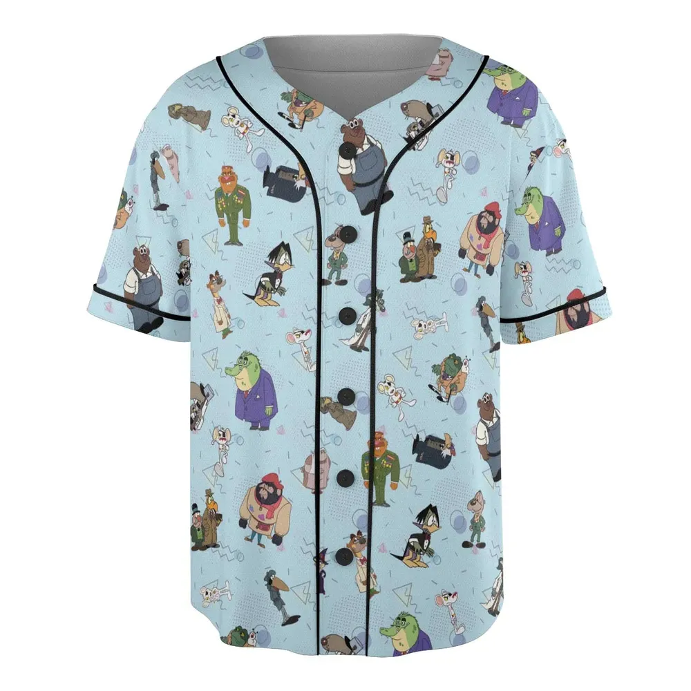 Danger Mouse Duckula Return Unisex Baseball Jersey - 3