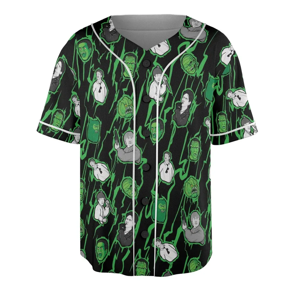 Classic Cult Monster Squad Unisex Baseball Jersey - 3