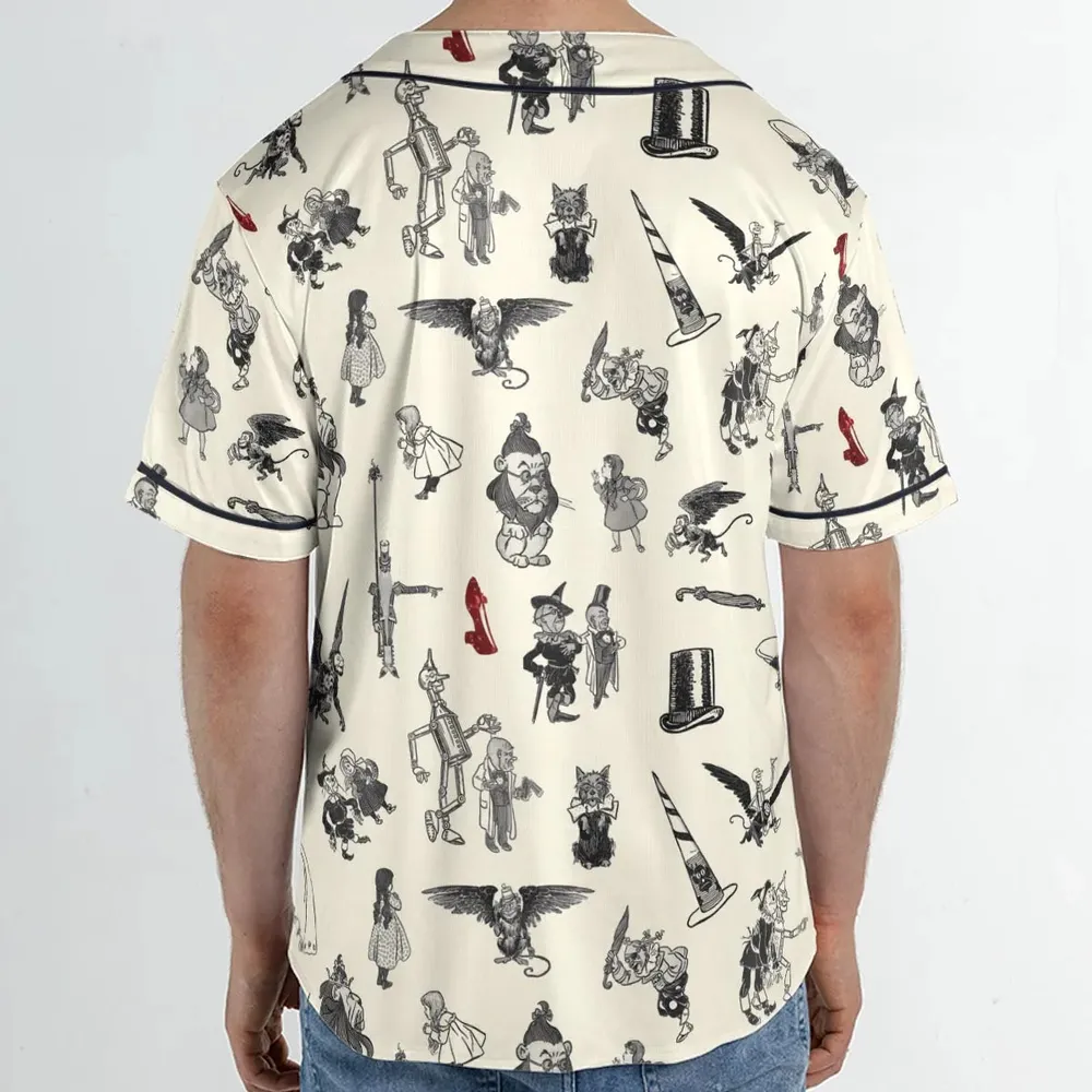 Wizard of Oz Vintage Adapt Unisex Baseball Jersey - 2