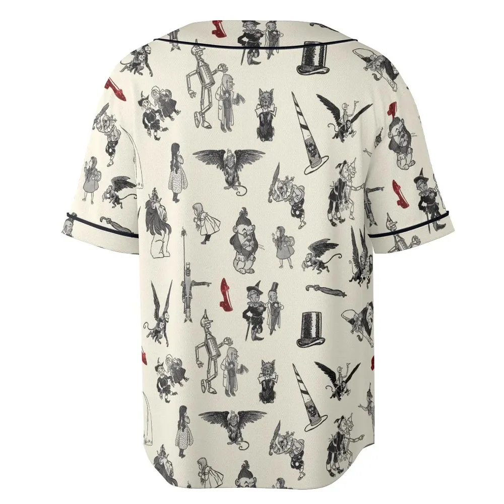 Wizard of Oz Vintage Adapt Unisex Baseball Jersey - 4