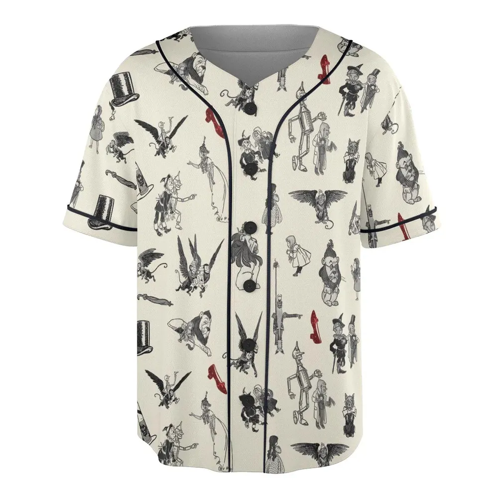 Wizard of Oz Vintage Adapt Unisex Baseball Jersey - 3