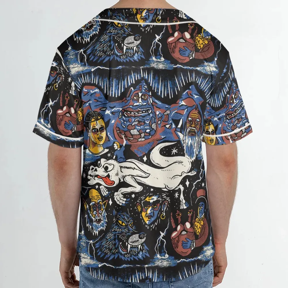Mystery Falkor Neverending Story Unisex Baseball Jersey - 2