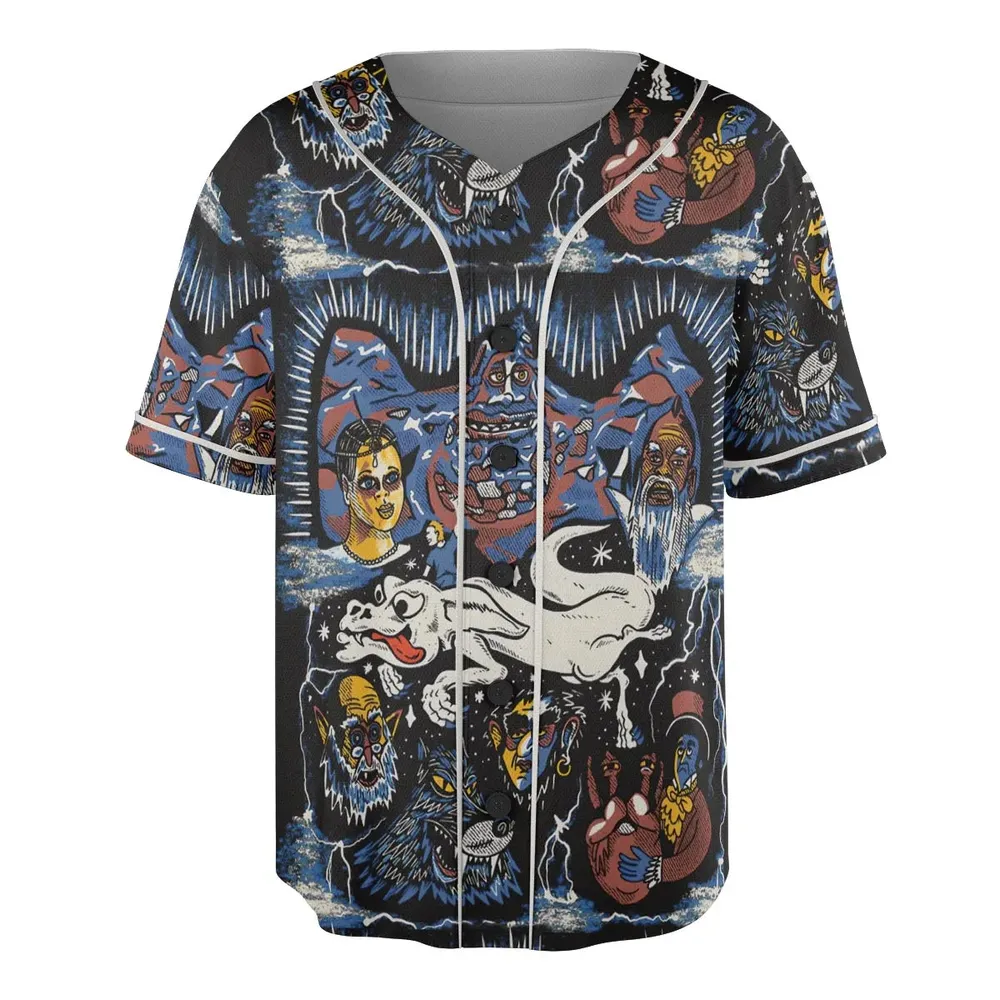 Mystery Falkor Neverending Story Unisex Baseball Jersey - 3