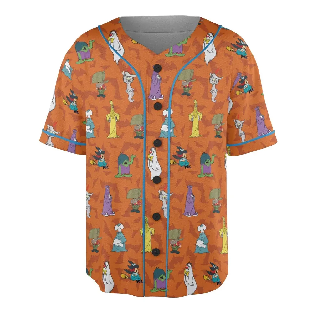 Happy Halloween From Hanna Barbera Unisex Baseball Jersey - 3
