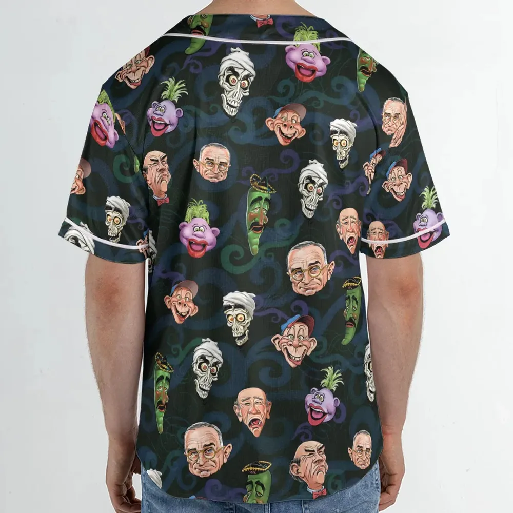 Puppet Comedy Characters Unisex Baseball Jersey - 2