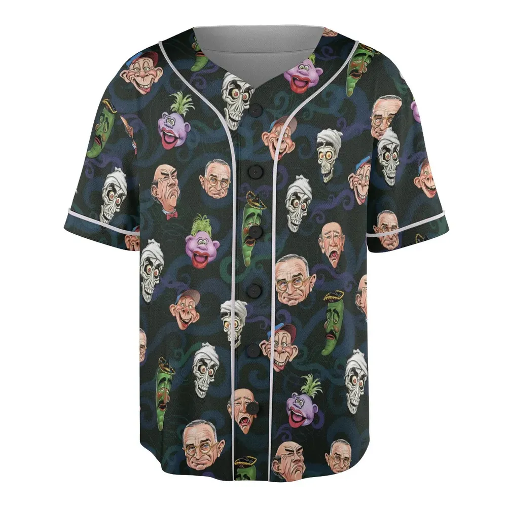 Puppet Comedy Characters Unisex Baseball Jersey - 3