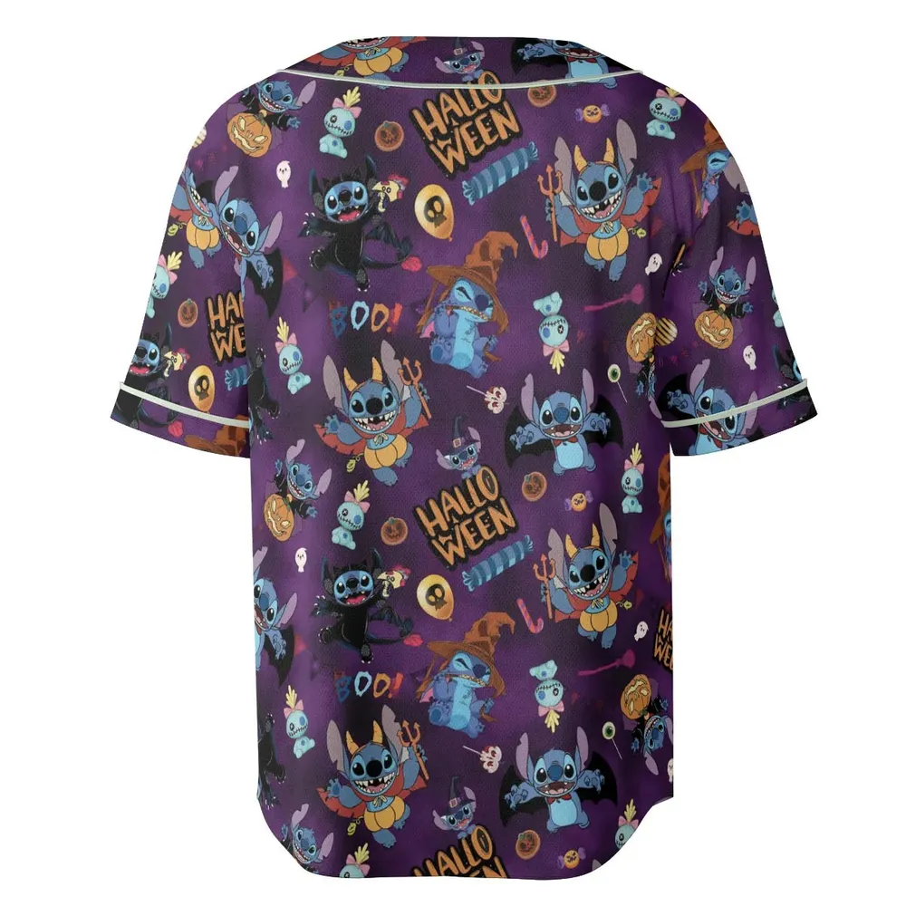 Spooky Stitch Unisex Baseball Jersey - 4