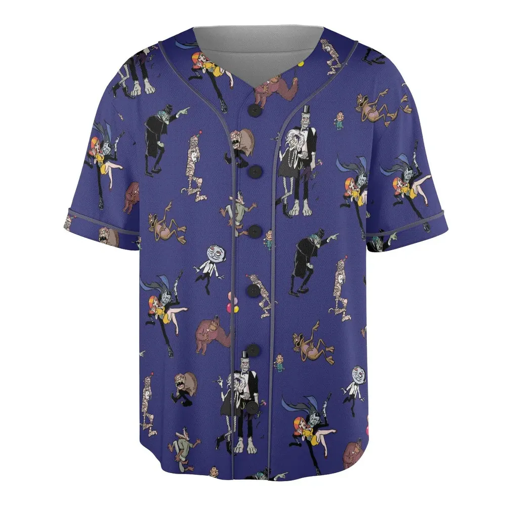 It's a Mad Mad Mad Monster Party Unisex Baseball Jersey - 3