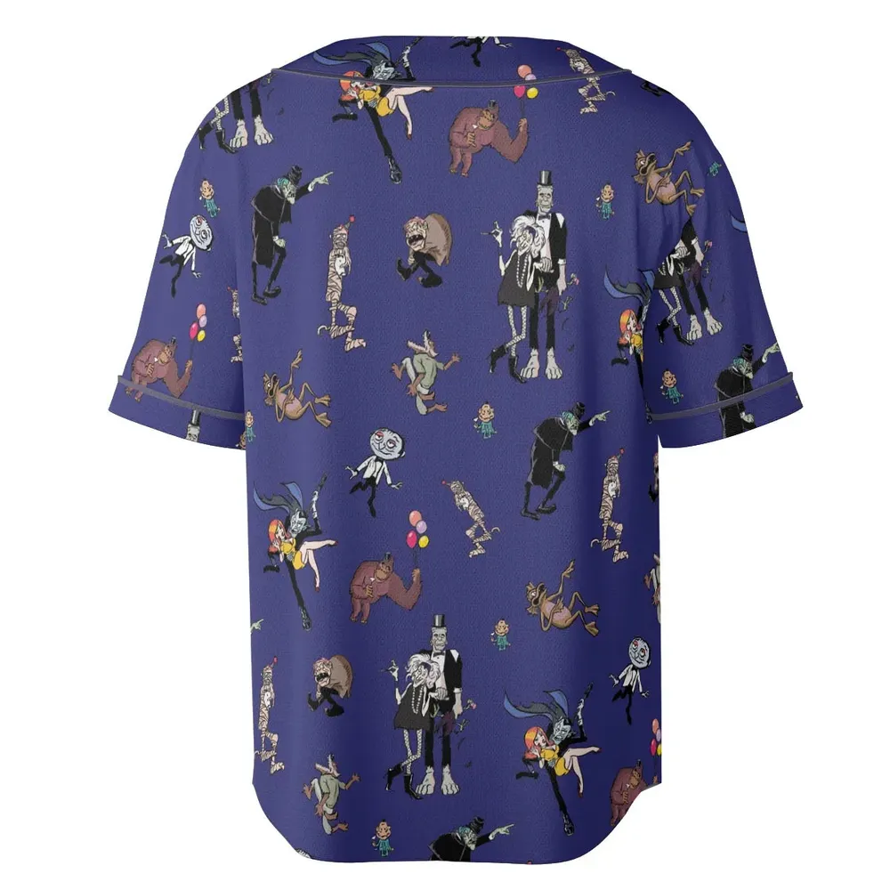 It's a Mad Mad Mad Monster Party Unisex Baseball Jersey - 4