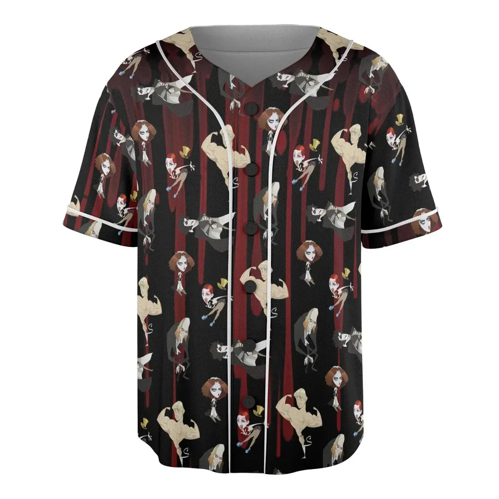 The Rocky Horror Picture Show Characters Unisex Baseball Jersey - 3