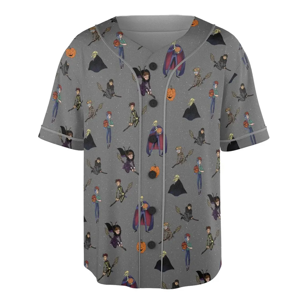The Halloween Tree Character Unisex Baseball Jersey - 3