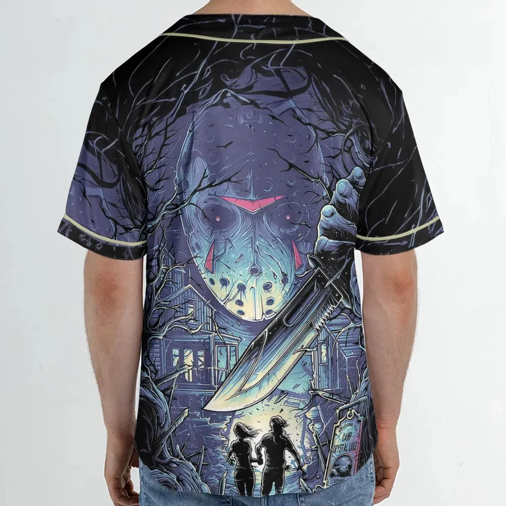 Camp Crystal Chic Friday the 13th Unisex Baseball Jersey - 2