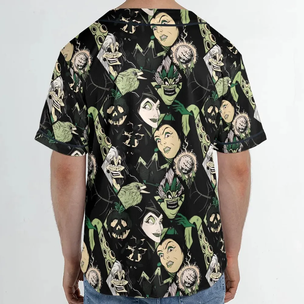The Villains Pattern Unisex Baseball Jersey - 2
