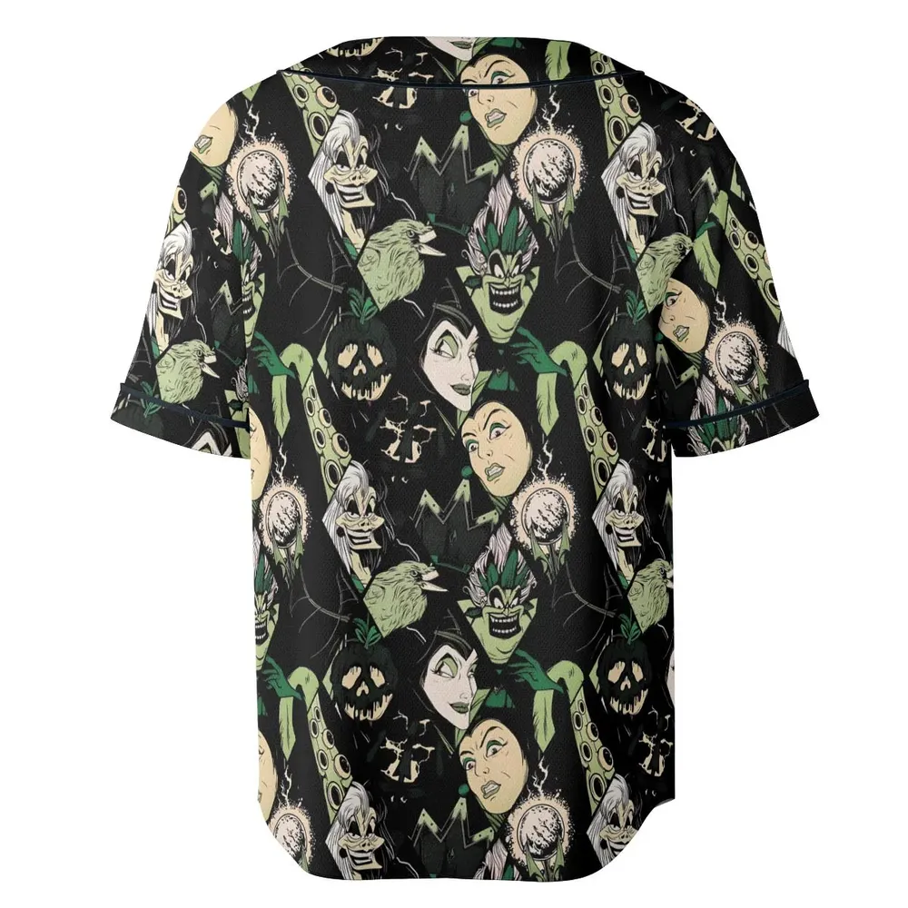 The Villains Pattern Unisex Baseball Jersey - 4
