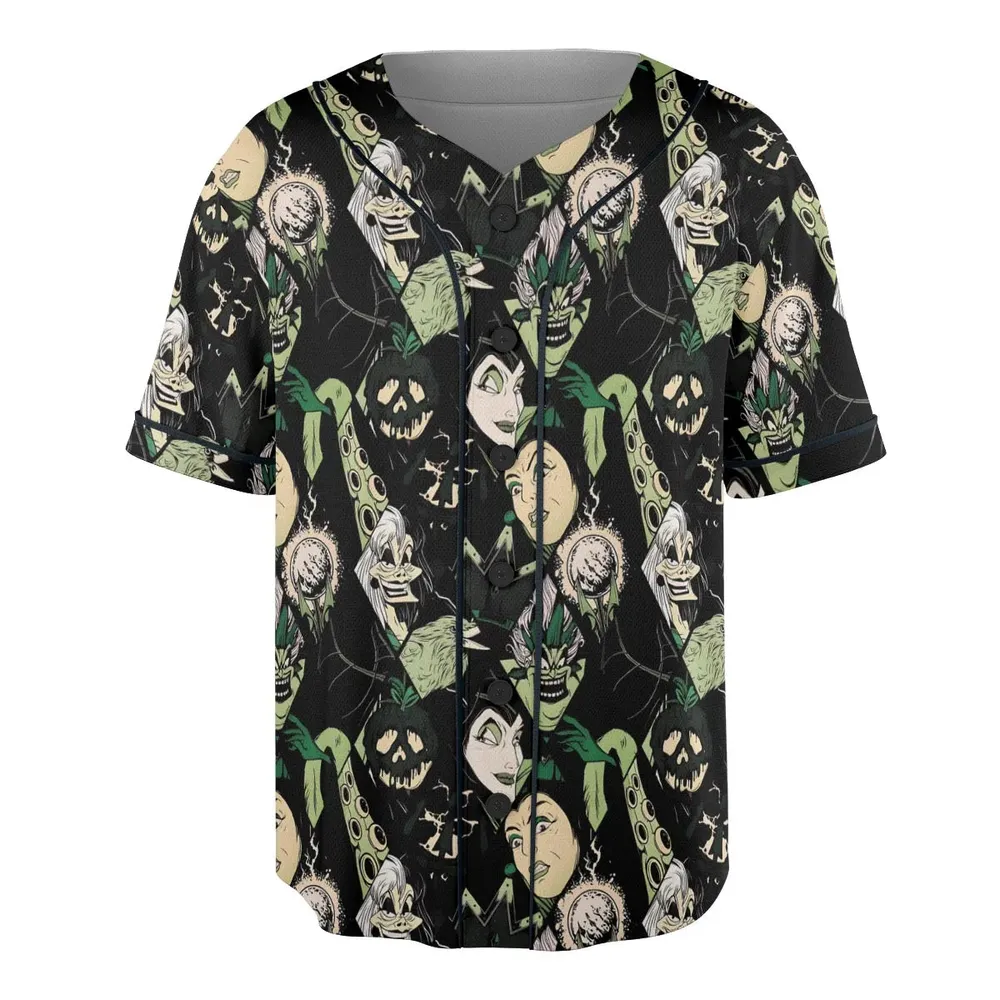 The Villains Pattern Unisex Baseball Jersey - 3