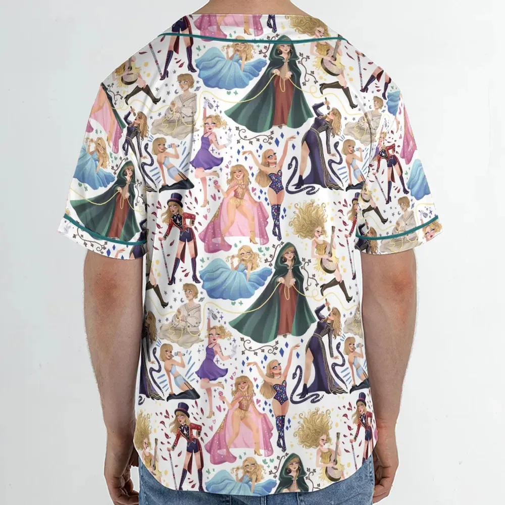 Blondie Colorful Lineup Unisex Baseball Jersey - 2