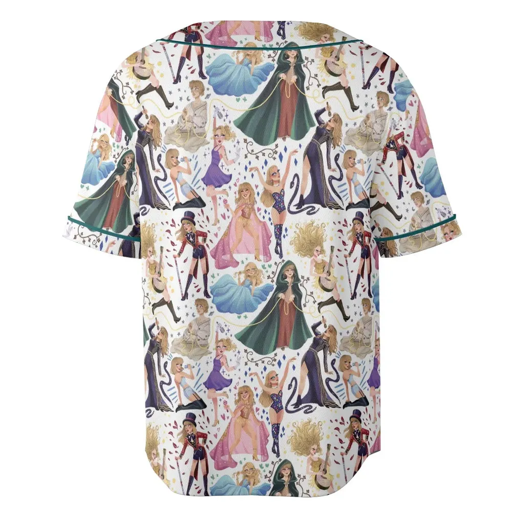 Blondie Colorful Lineup Unisex Baseball Jersey - 4