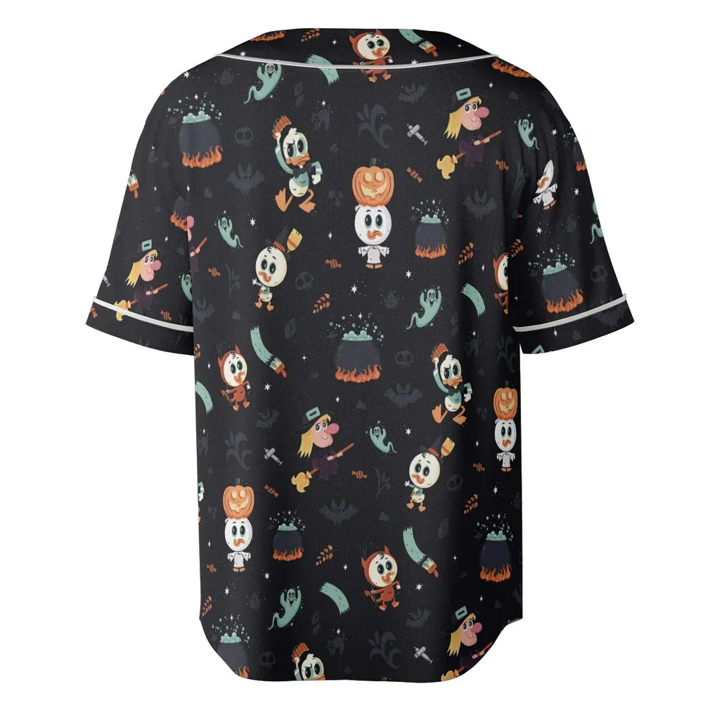Quacky Halloween DuckTales Unisex Baseball Jersey - 4