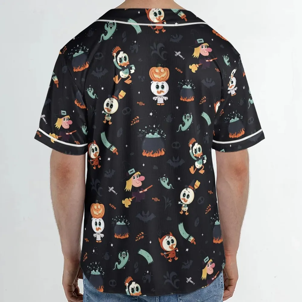 Quacky Halloween DuckTales Unisex Baseball Jersey - 2