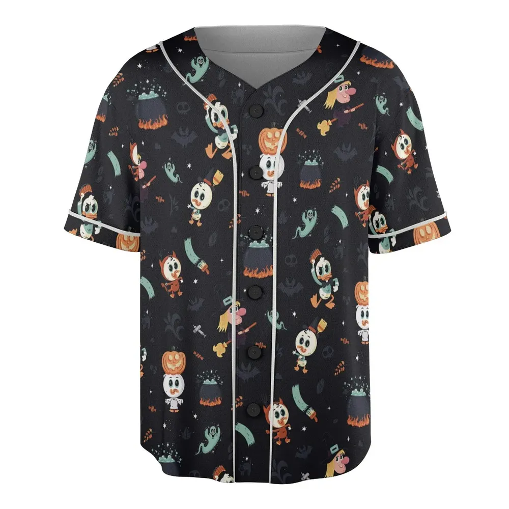Quacky Halloween DuckTales Unisex Baseball Jersey - 3