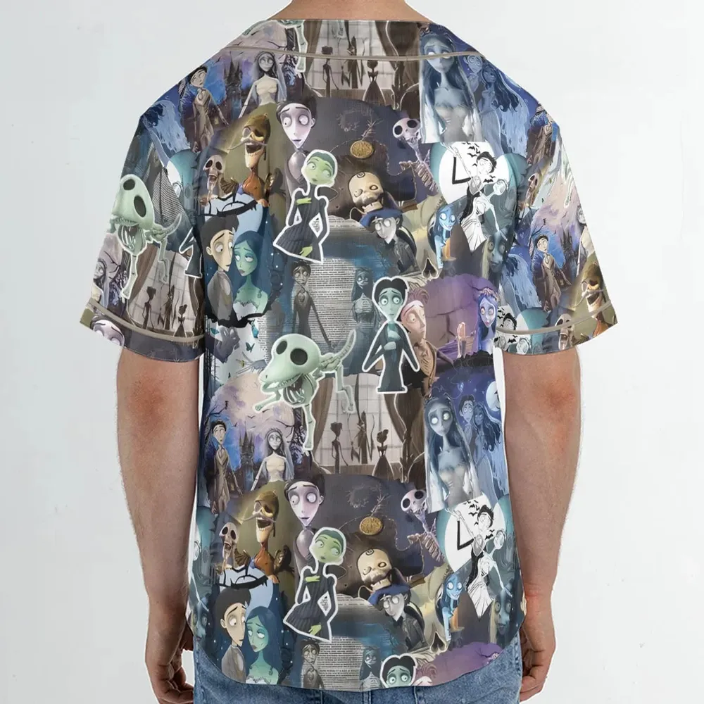 Unalive Bride Corpse Bride Unisex Baseball Jersey - 2
