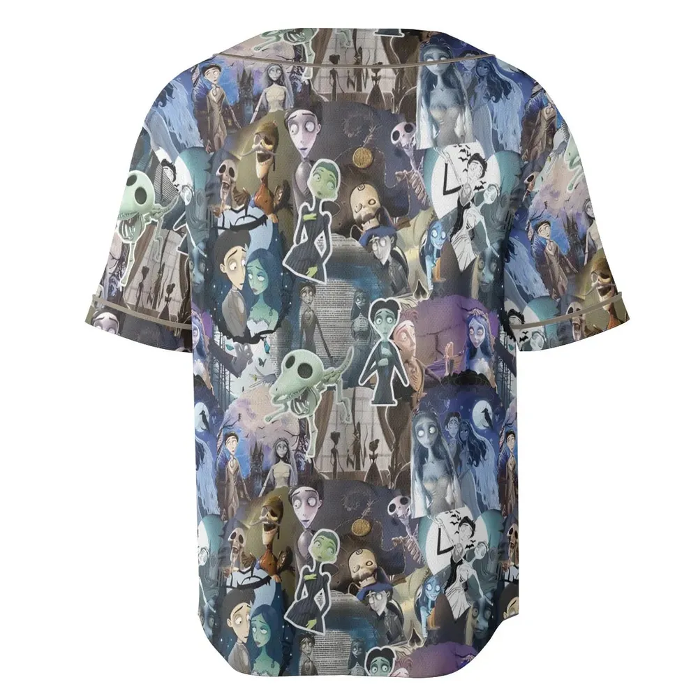 Unalive Bride Corpse Bride Unisex Baseball Jersey - 4