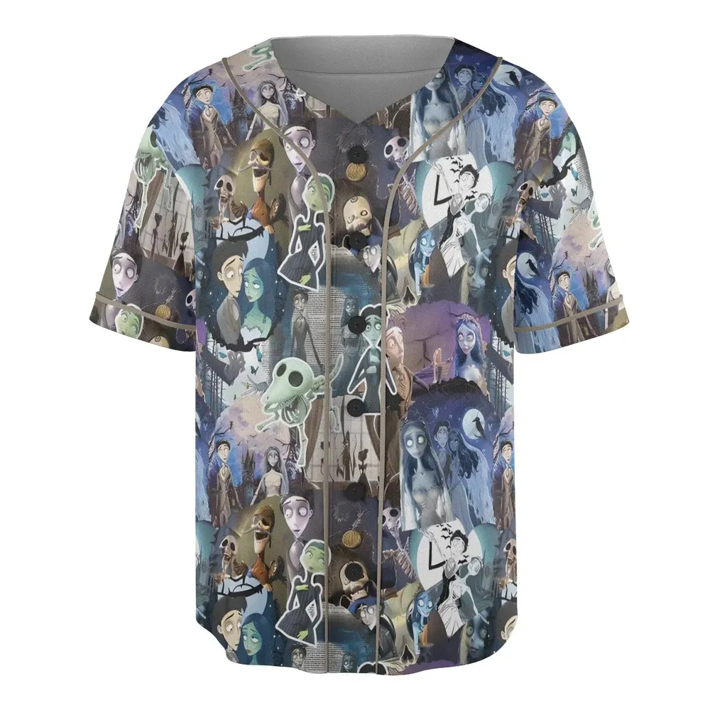 Unalive Bride Corpse Bride Unisex Baseball Jersey - 3