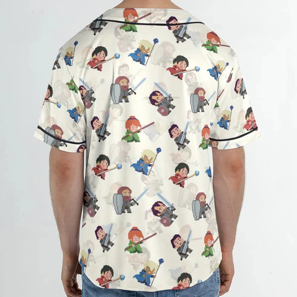 Pixel Fantasy Final Fantasy Unisex Baseball Jersey - 2
