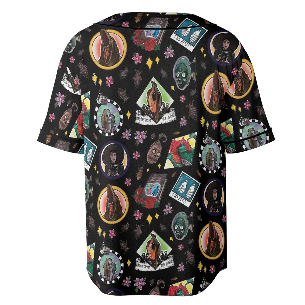 Showtime Beetlejuice Themed Unisex Baseball Jersey - 4