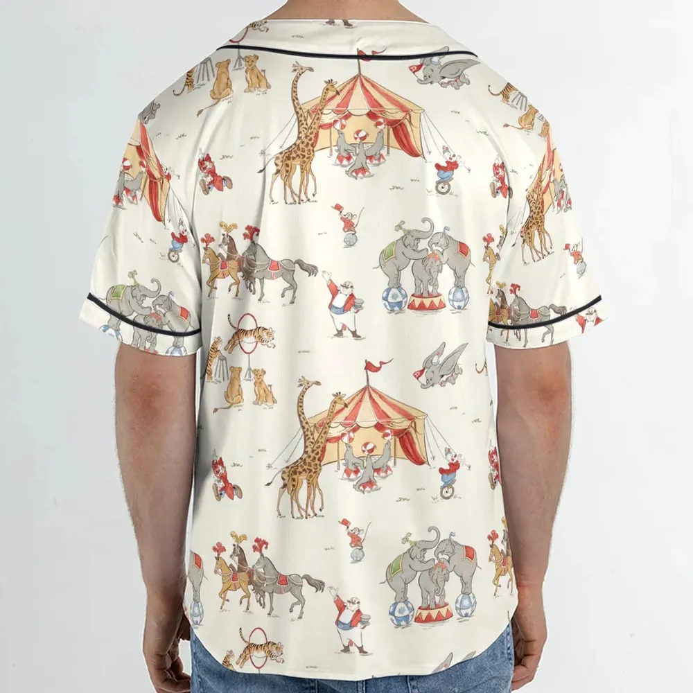 Nostalgic Circus Dumbo Unisex Baseball Jersey - 2