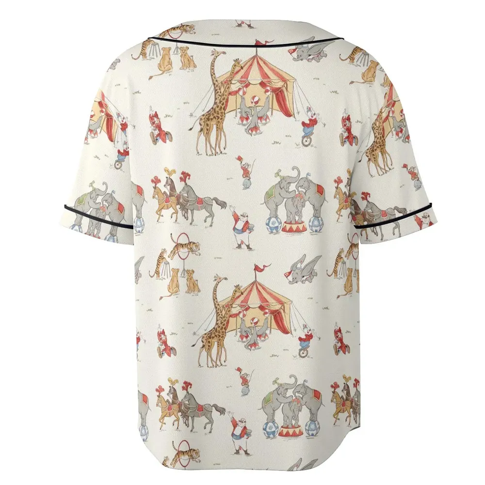 Nostalgic Circus Dumbo Unisex Baseball Jersey - 4