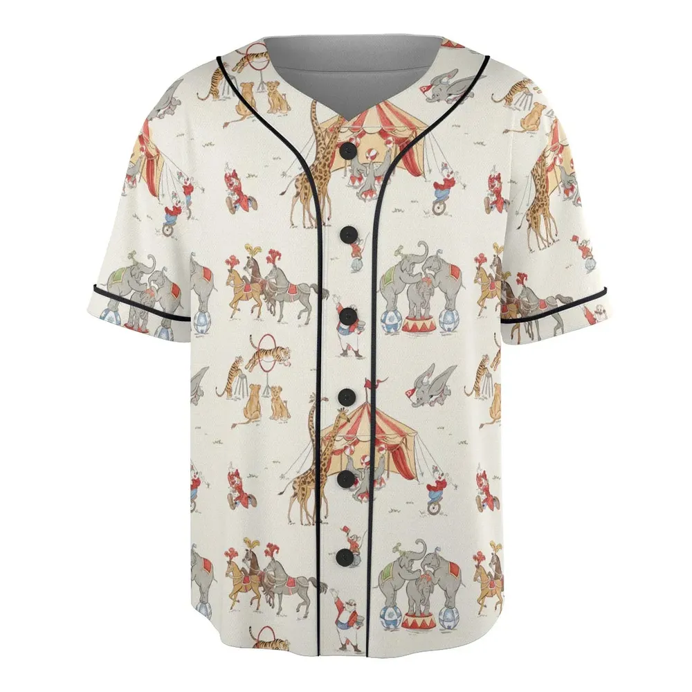 Nostalgic Circus Dumbo Unisex Baseball Jersey - 3