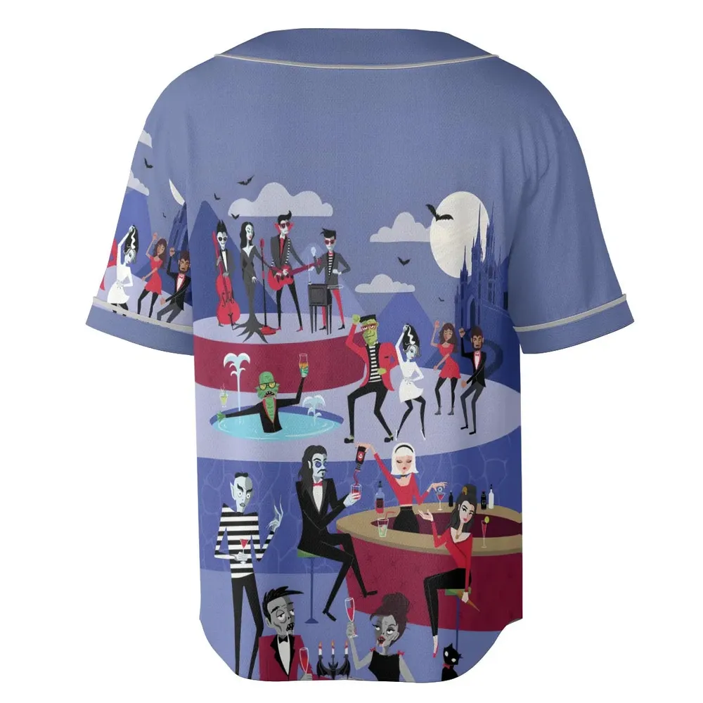 Monster Universal Dance Party Unisex Baseball Jersey - 4