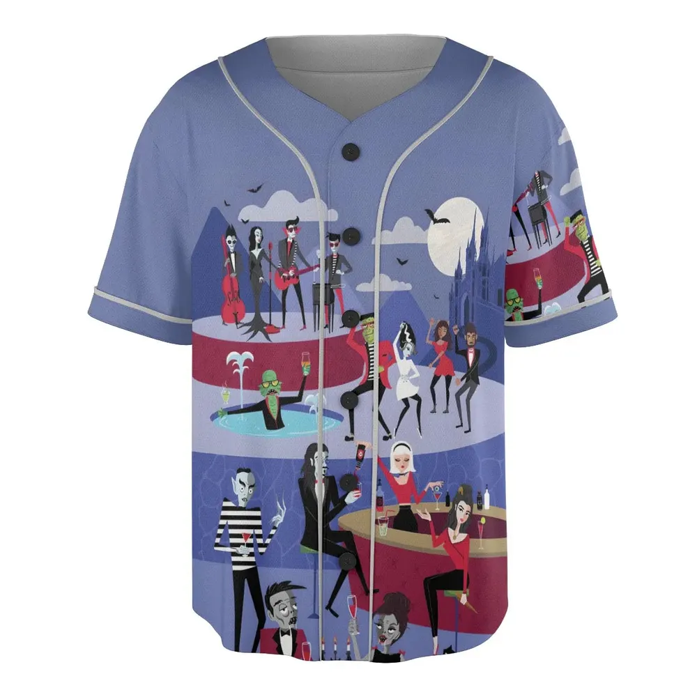 Monster Universal Dance Party Unisex Baseball Jersey - 3
