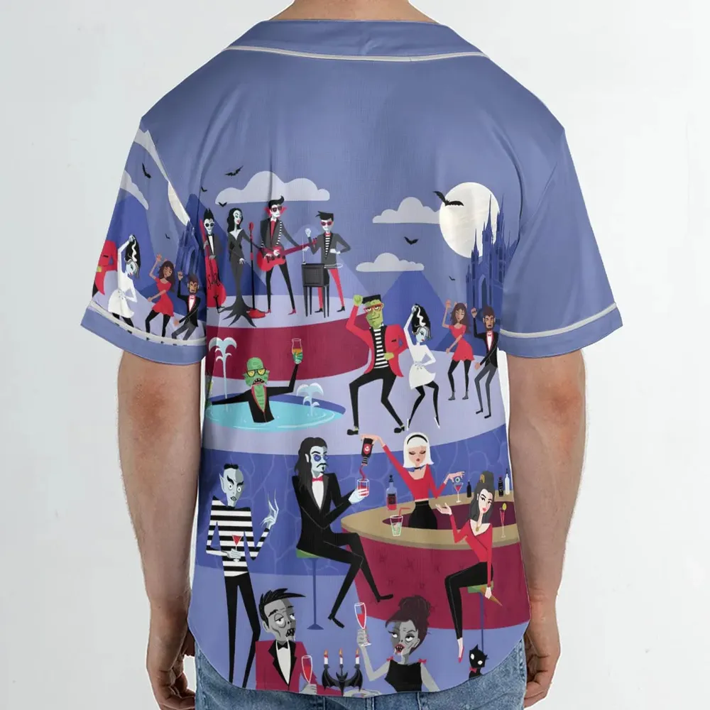 Monster Universal Dance Party Unisex Baseball Jersey - 2