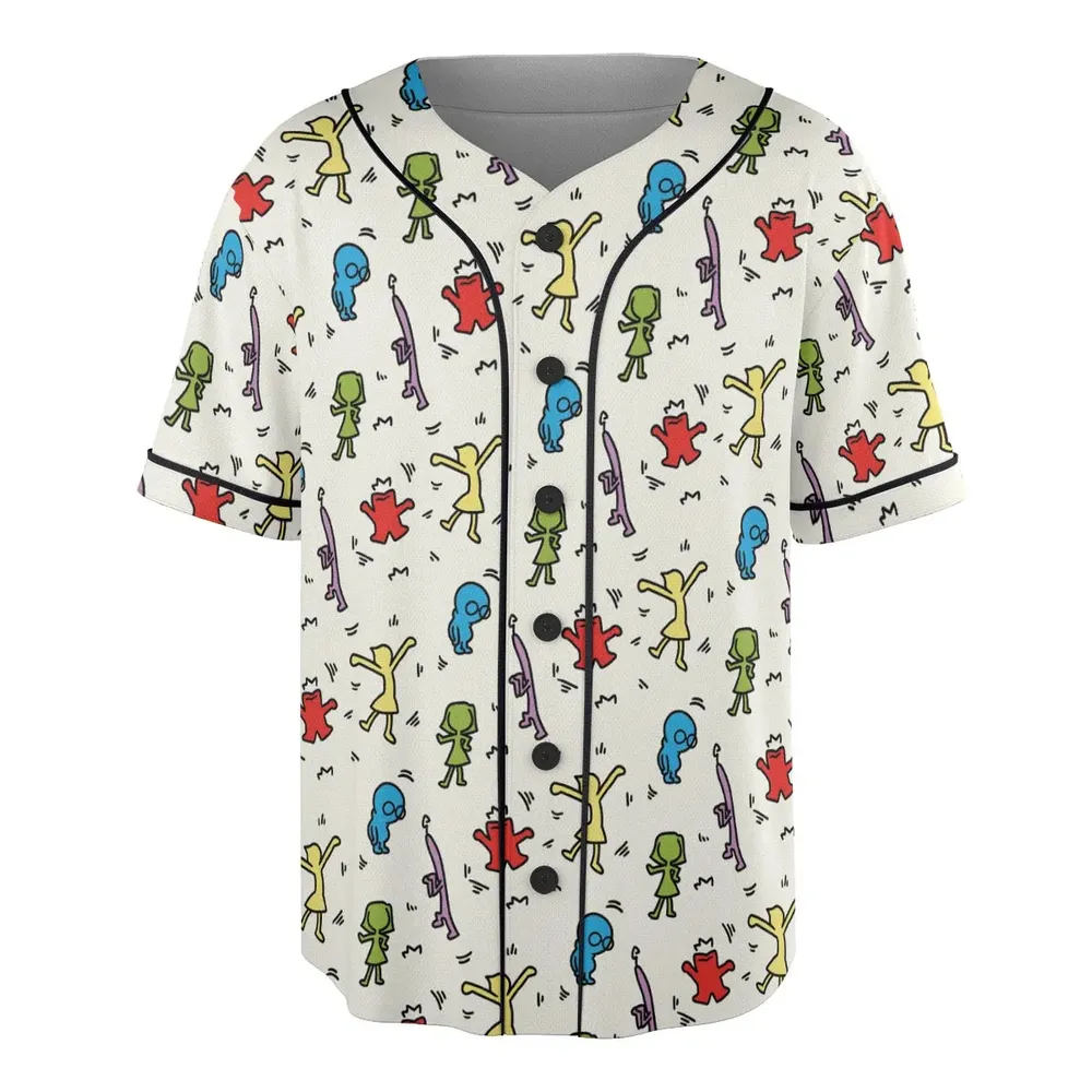 Emotions Pop Inside Out Haring Unisex Baseball Jersey - 3