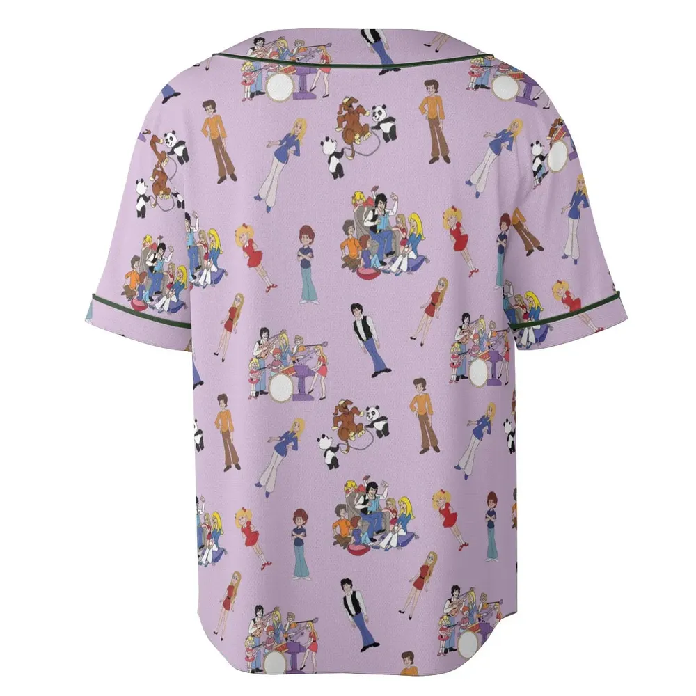 70s The Brady Kids Cartoon Unisex Baseball Jersey - 4