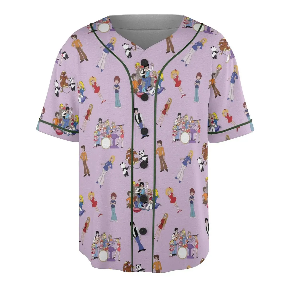 70s The Brady Kids Cartoon Unisex Baseball Jersey - 3