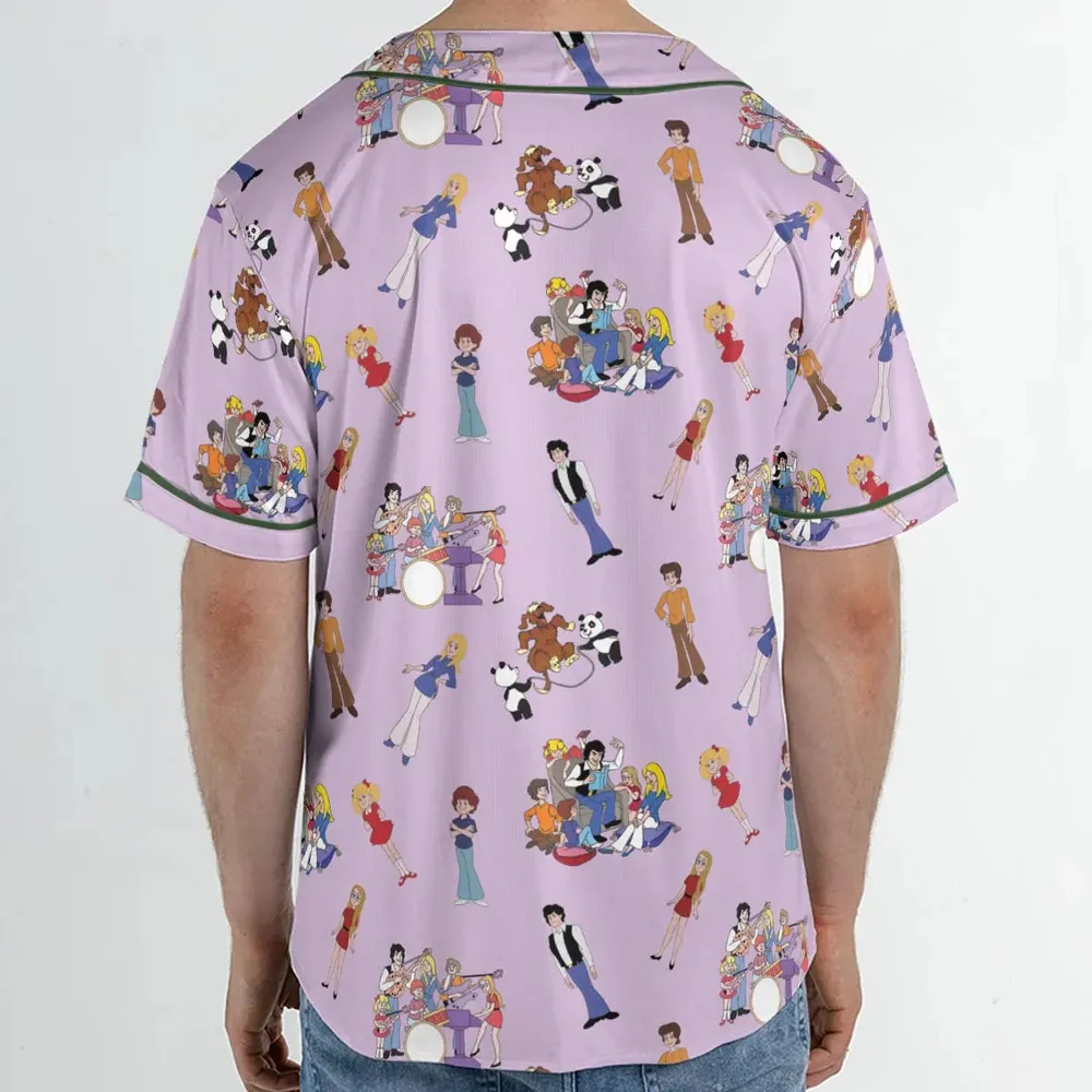 70s The Brady Kids Cartoon Unisex Baseball Jersey - 2