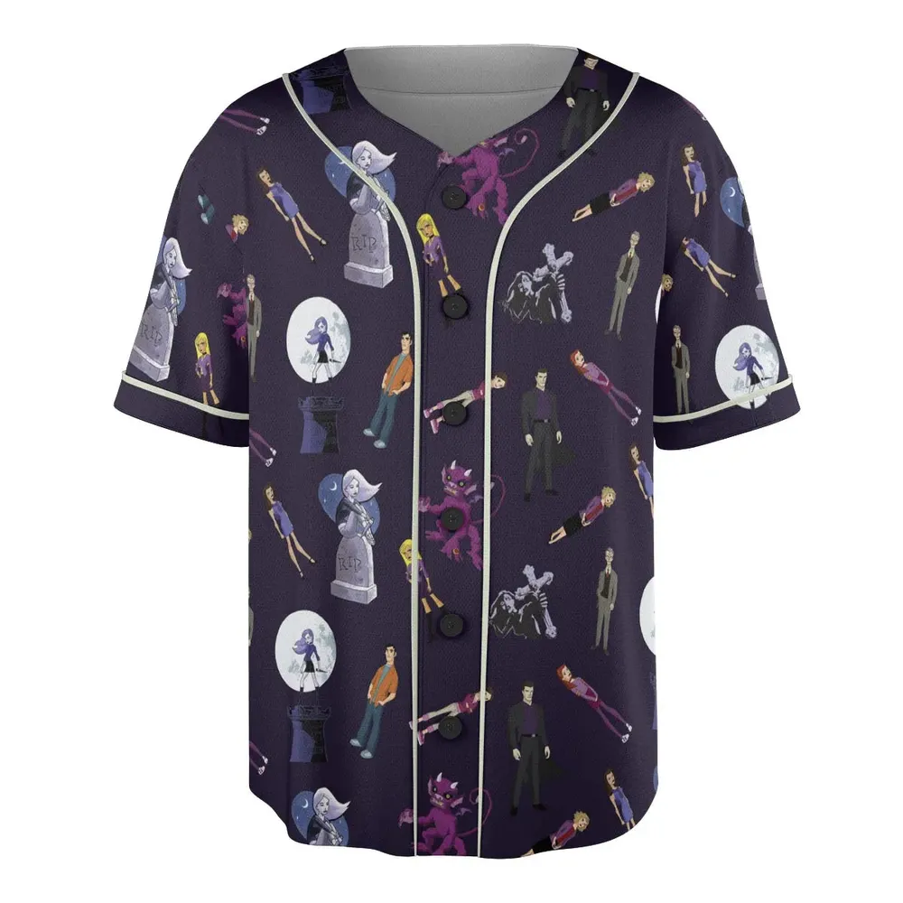 Buffy: The Animated Series Characters Unisex Baseball Jersey - 3